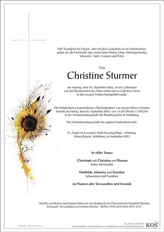 Christine Sturmer
